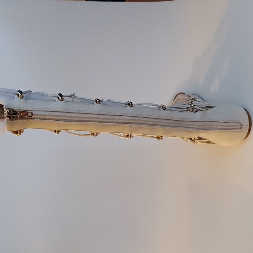 🤍 SOLD 🤍 Gladiator Sandals White and Gold, US 6 - Picture 6 of 8